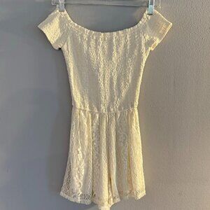 Holister - White Lace Skort dress